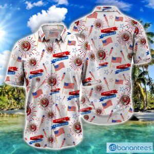 NFL San Francisco 49ers Grateful Dead and Sports Logo 4th Of July Hawaiian Shirt Product Photo 1