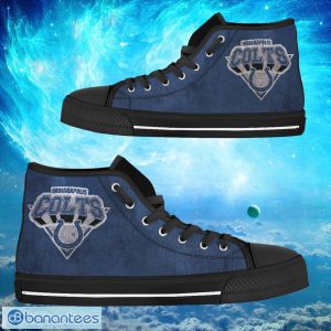 Indianapolis Colts Custom Simple Logo High Top Shoes Product Photo 1