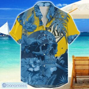 Tampa Bay Rays Skull Flower Hawaiian Shirt MLB Halloween Gift For Sports Fans Product Photo 1