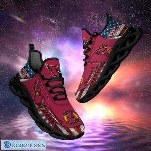 NFL Arizona Cardinals Design Logo & America Flag Gift For Fans Max Shoes Product Photo 1