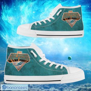 Miami Dolphins Custom Simple Logo High Top Shoes Product Photo 2