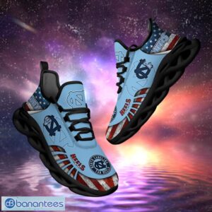 NCAA North Carolina Tar Heels Design Logo & America Flag Gift For Fans Max Shoes Product Photo 1