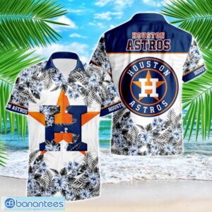 Houston Astros Hibiscus Plumeria Flower 3D Printed Hawaiian Shirt Product Photo 1