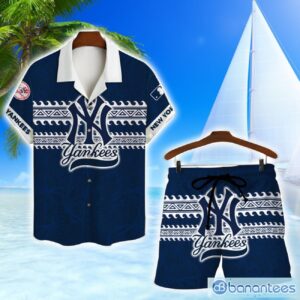 New York Yankees MLB Hawaiian Shirt And Shorts Vintage Pattern Shirt Product Photo 1