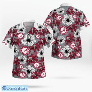 Alabama Crimson Tide Flower 3D Hawaiian Shirt All Over Printed Beach Shirt Product Photo 1