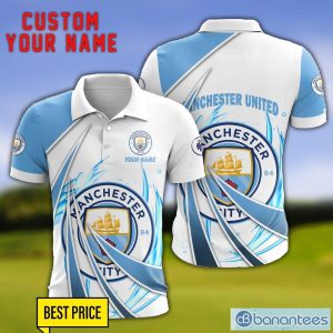 Manchester City F.C Personalized Name 3D Polo Shirt Gift For Sport Golf Lover Product Photo 1
