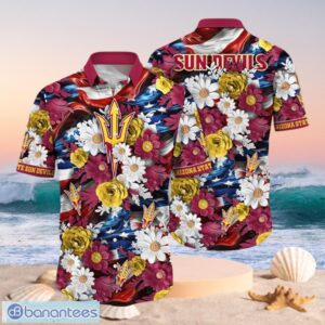 NCAA Arizona State Sun Devils Design Logo Gift For Fan Independence Day Hawaii Shirt Full Over Print Product Photo 1