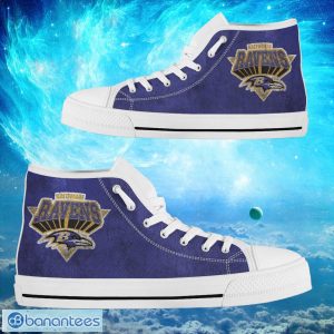Baltimore Ravens Custom Simple Logo High Top Shoes Product Photo 2