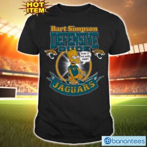 NFL Jacksonville Jaguars Bart Simpson Defensive Dude T Shirt For Fans Product Photo 1