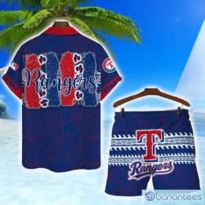 Texas Rangers MLB Hawaiian Shirt And Shorts Vintage Pattern Shirt Product Photo 2