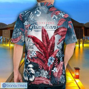 Cleveland Guardians Tropical Floral Skull 3D Hawaiian Shirt Beach Shirt Halloween Gift Product Photo 2