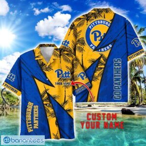 Pittsburgh Panthers AOP Hawaiian Shirt Beach Summer Shirt Personalized Name For fans Product Photo 1