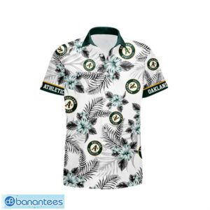 Oakland Athletics Tropical Floral Logo Hawaiian Shirt Product Photo 2