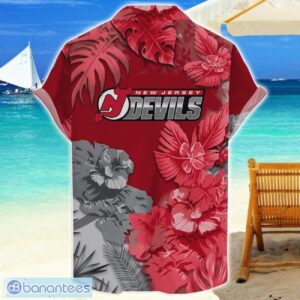 New Jersey Devils Skull Flower Hawaiian Shirt NHL Halloween Gift For Sports Fans Product Photo 2