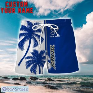 St Louis Blues Coconut Pattern Hawaiian Shirt And Shorts Personalized Name Unique Gift For Summer Product Photo 2