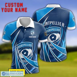 Montpellier Herault Rugby Personalized Name 3D Polo Shirt Gift For Sport Golf Lover Product Photo 1