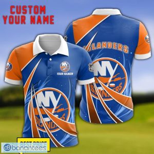 New York Islanders Personalized Name 3D Polo Shirt Gift For Sport Golf Lover Product Photo 1