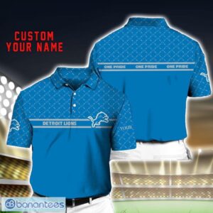 NFL Detroit Lions Polo Shirt Custom Name Football Fans Gift Product Photo 1