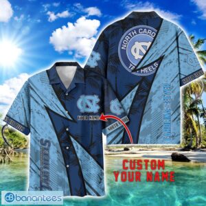 North Carolina Tar Heels AOP Hawaiian Shirt Beach Summer Shirt Personalized Name For fans Product Photo 1