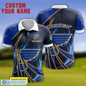 St Louis Blues Personalized Name 3D Polo Shirt Gift For Sport Golf Lover Product Photo 1