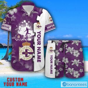Deportivo Tropical Combo Hawaiian Shirt And Shorts Personalized Name For Fans Product Photo 1