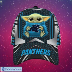 NFL Carolina Panthers Logo Design Baby Yoda Gifts For Fans All Over Print Cap Product Photo 1