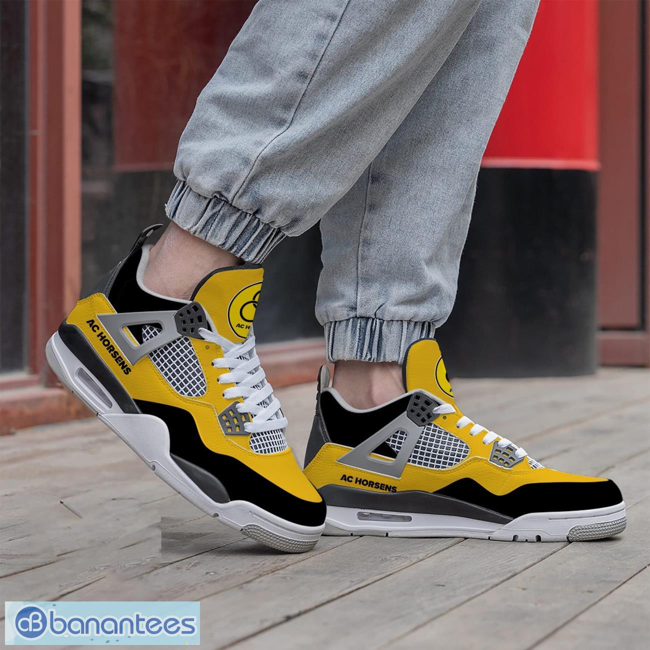 ac horsens air jordan 4 shoes men and women sneakers gift 1 image AC Horsens Air Jordan 4 Shoes Men And Women Sneakers Gift Product Photo 2