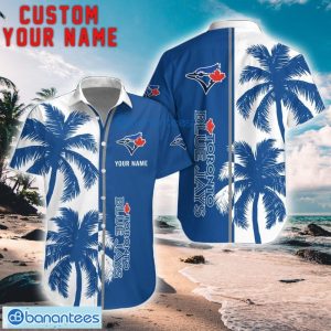 Toronto Blue Jays Coconut Pattern Hawaiian Shirt And Shorts Personalized Name Unique Gift For Summer Product Photo 1