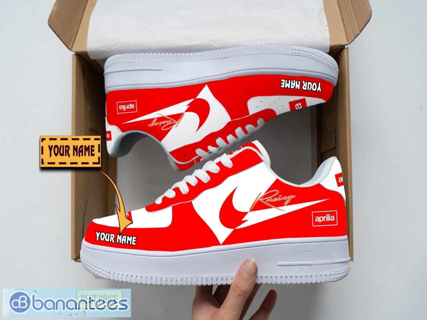 aprilia air force shoes custom name gift for fans af1 sneakers image Aprilia Air Force Shoes Custom Name Gift For Fans AF1 Sneakers Product Photo 1