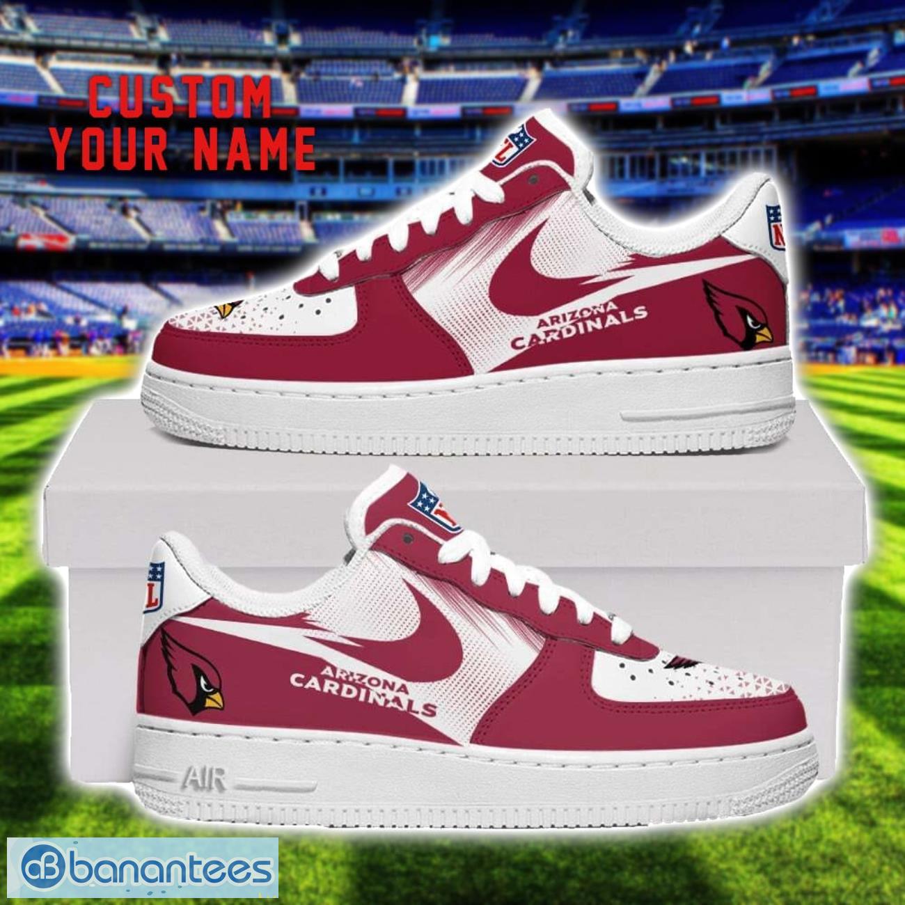 arizona cardinals custom name air force shoes sneakers for men women gift image Arizona Cardinals Custom Name Air Force Shoes Sneakers For Men Women Gift Product Photo 1