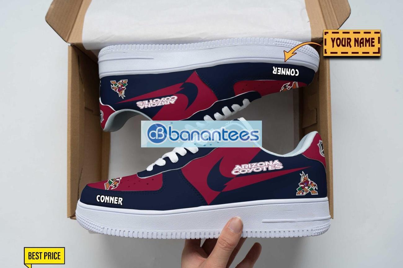 arizona coyotes air force shoes custom name gift for fans af1 sneakers image Arizona Coyotes Air Force Shoes Custom Name Gift For Fans AF1 Sneakers Product Photo 1
