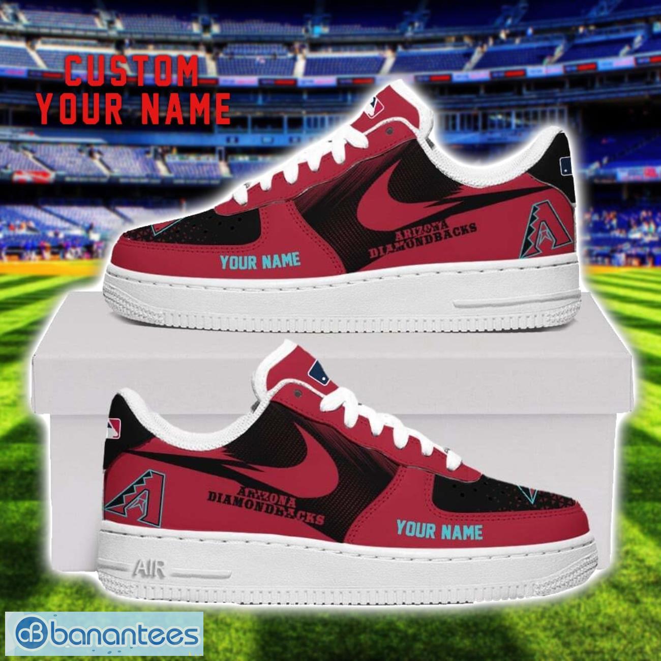 arizona diamondbacks air force shoes sneakers for men women gift custom name image Arizona Diamondbacks Air Force Shoes Sneakers For Men Women Gift Custom Name Product Photo 1
