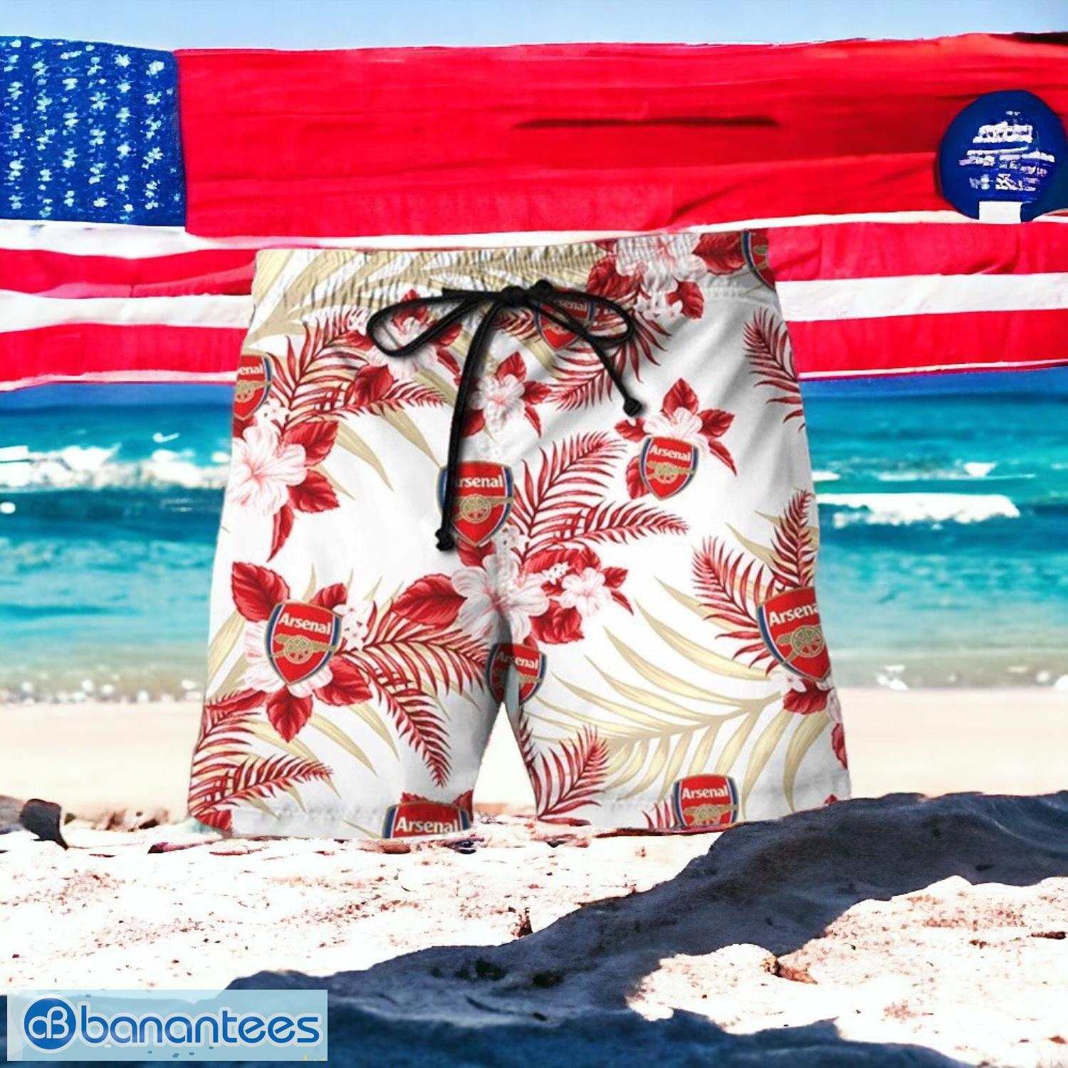 arsenal custom hawaiian summer beach short full over print image Arsenal Custom Hawaiian Summer Beach Short Full Over Print Product Photo 1