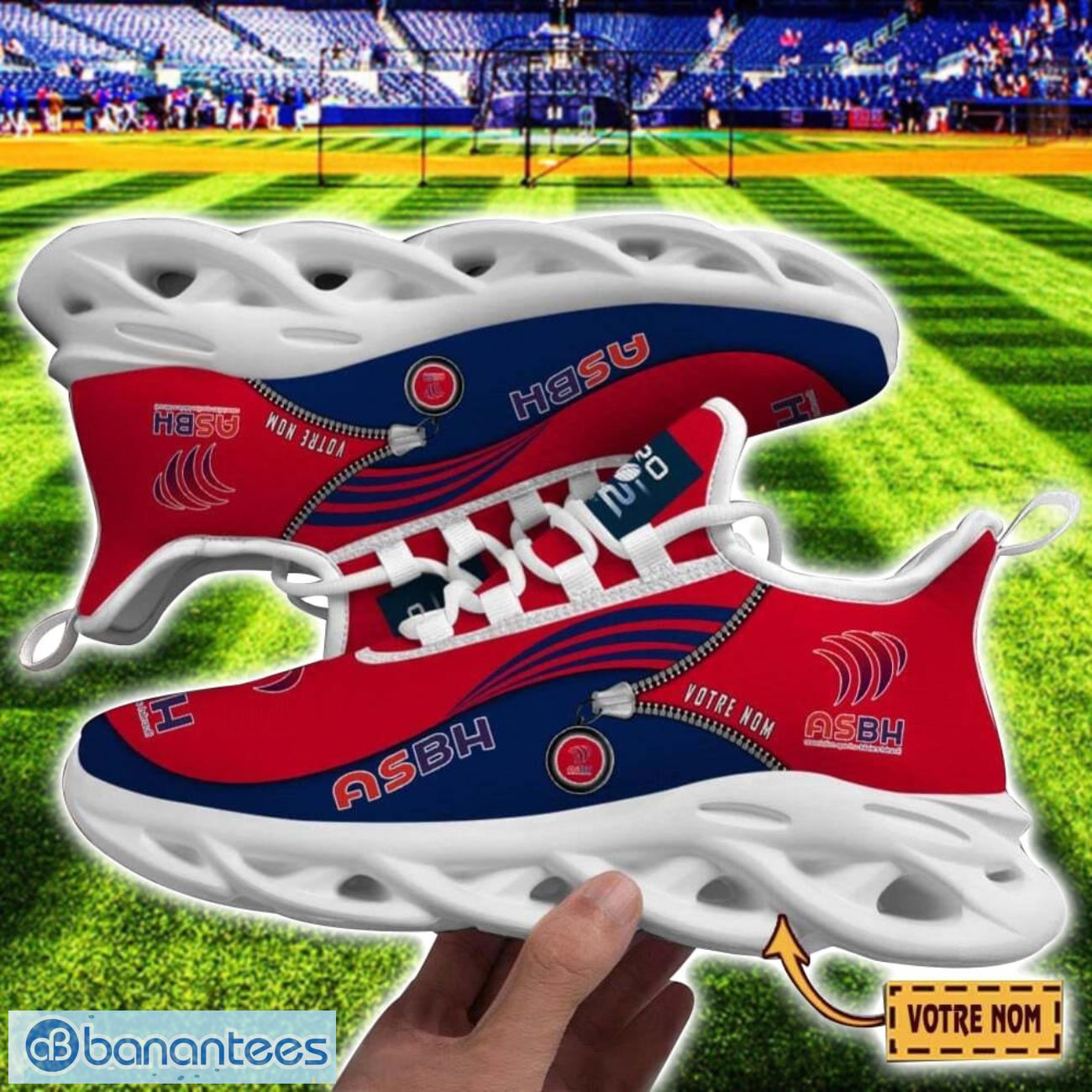as beziers herault max soul shoes personalized name sneakers for fans image AS Beziers Herault Max Soul Shoes Personalized Name Sneakers For Fans Product Photo 1