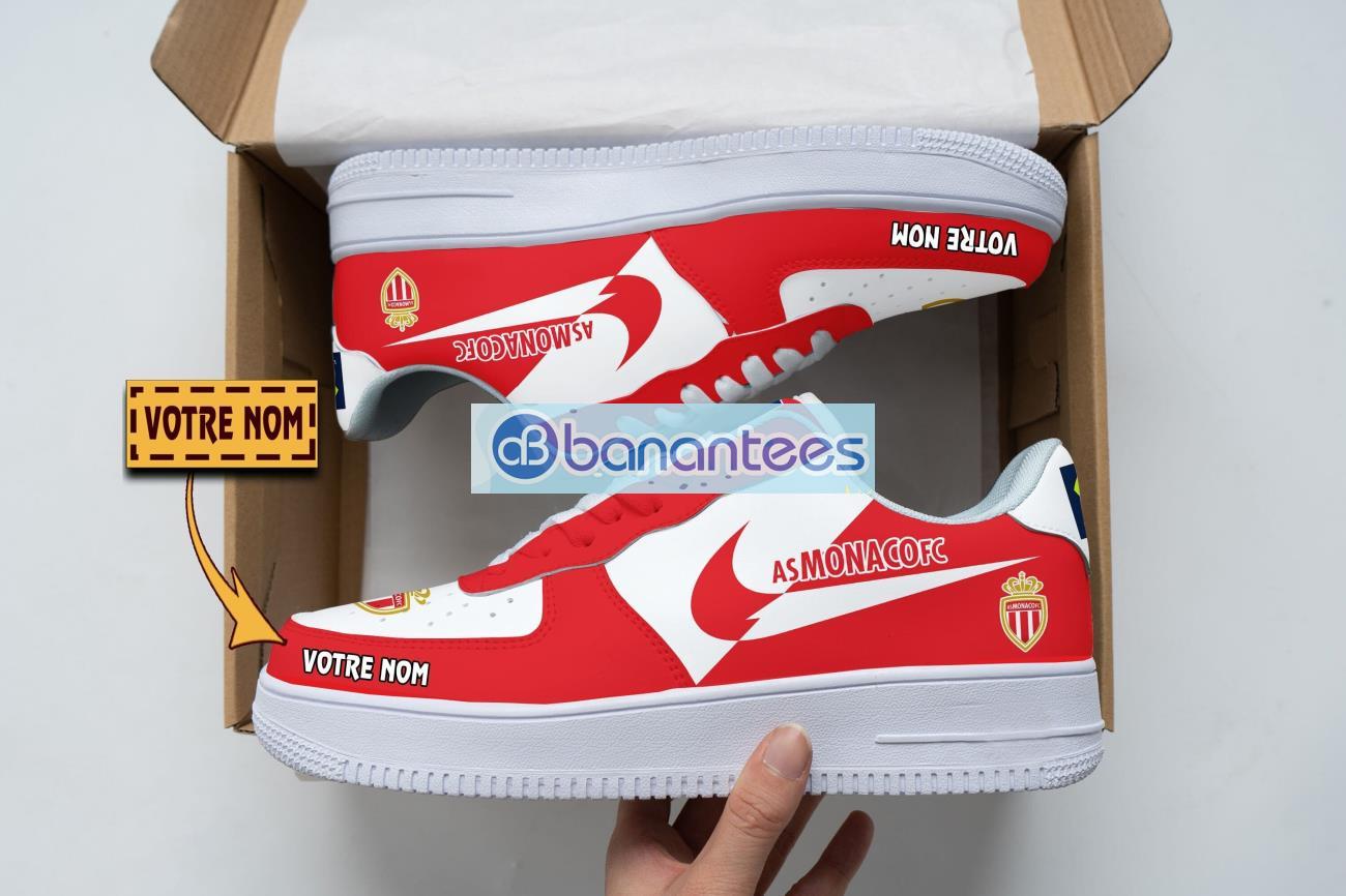as monaco air force shoes custom name gift for fans af1 sneakers image AS Monaco Air Force Shoes Custom Name Gift For Fans AF1 Sneakers Product Photo 1