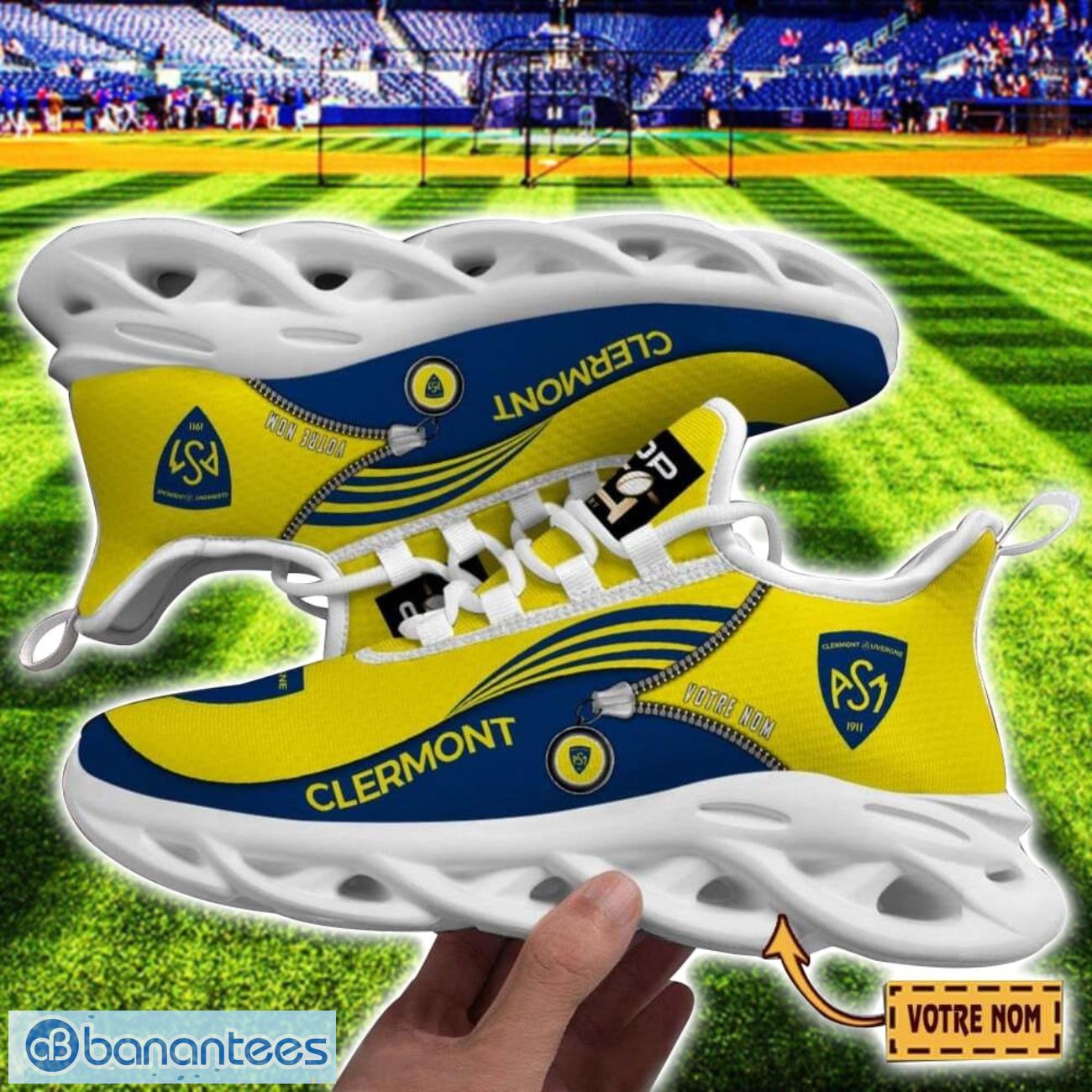 asm clermont auvergne max soul shoes personalized name sneakers for fans image ASM Clermont Auvergne Max Soul Shoes Personalized Name Sneakers For Fans Product Photo 1