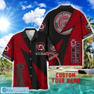 South Carolina Gamecocks AOP Hawaiian Shirt Beach Summer Shirt Personalized Name For fans Product Photo 1