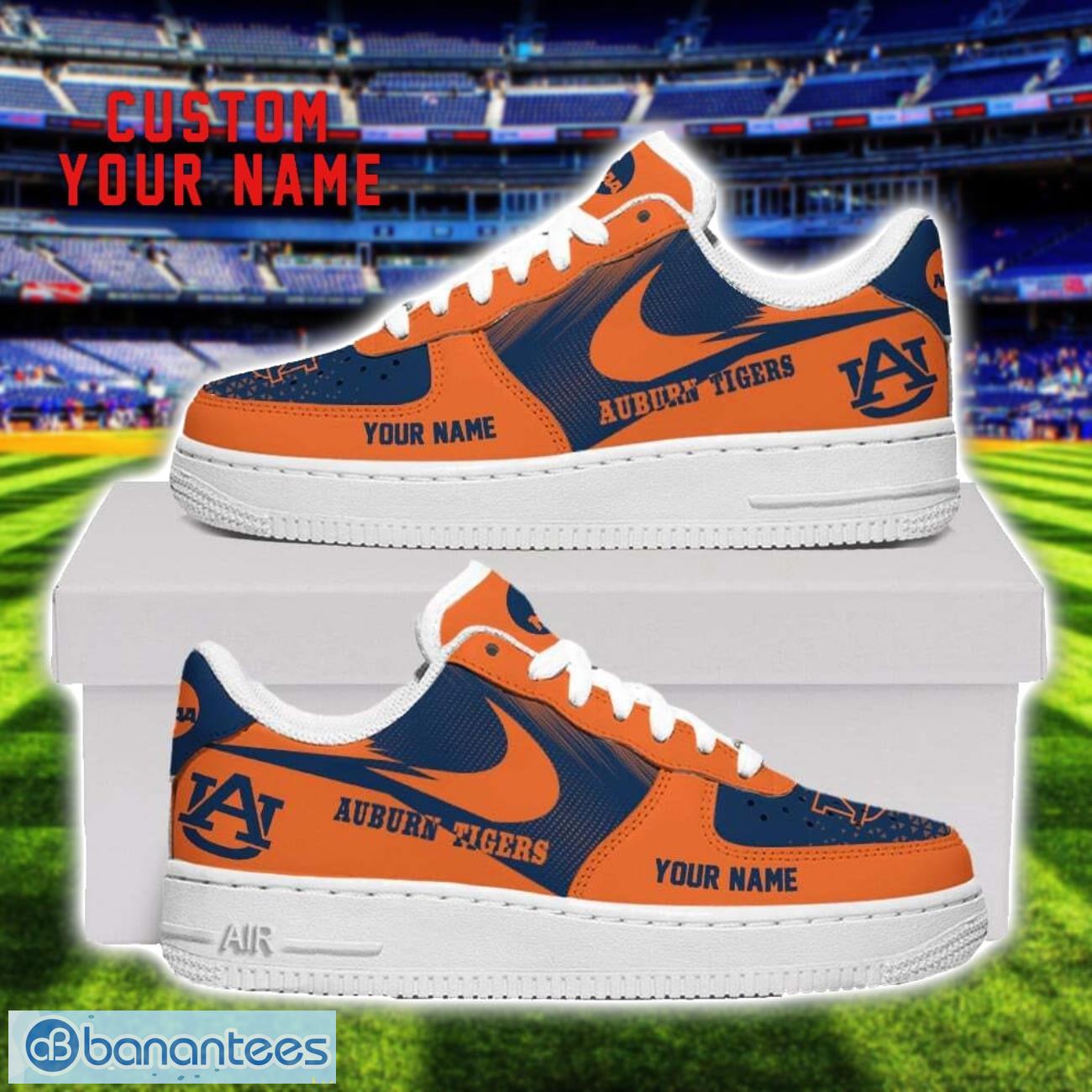 auburn tigers air force shoes sneakers for men women gift custom name image Auburn Tigers Air Force Shoes Sneakers For Men Women Gift Custom Name Product Photo 1