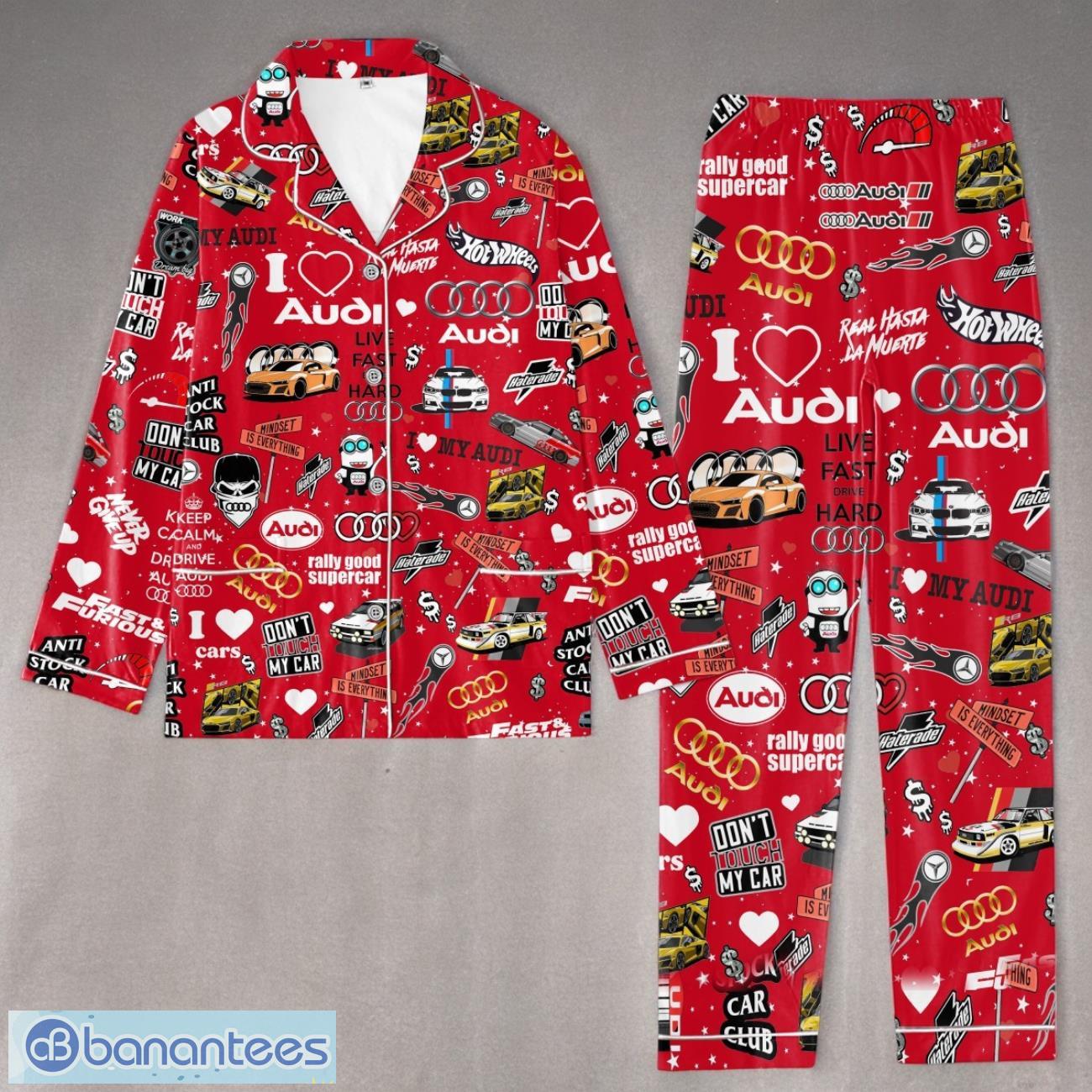 audi set pijamas for men women speacial gift for fans image Audi Set Pijamas For Men Women Speacial Gift For Fans Product Photo 1