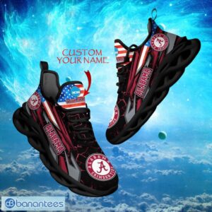 NCAA Alabama Crimson Tide Design For Fans Loves Custom Your Name Max Soul Shoes Product Photo 1