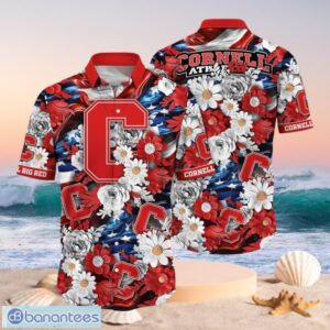 NCAA Cornell Big Red Design Logo Gift For Fan Independence Day Hawaii Shirt Full Over Print Product Photo 1