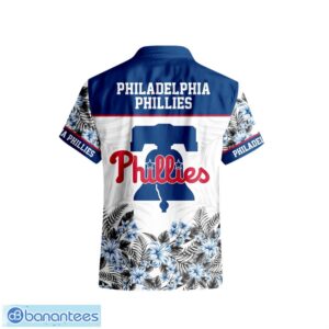 Philadelphia Phillies Hibiscus Plumeria Flower 3D Printed Hawaiian Shirt Product Photo 3