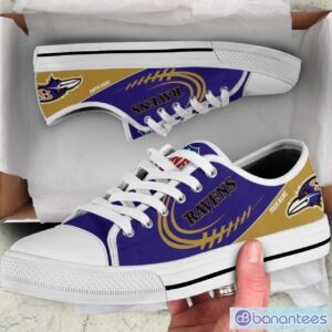 Custom Name Baltimore Ravens Low Top Shoes For Fans Sport Product Photo 4