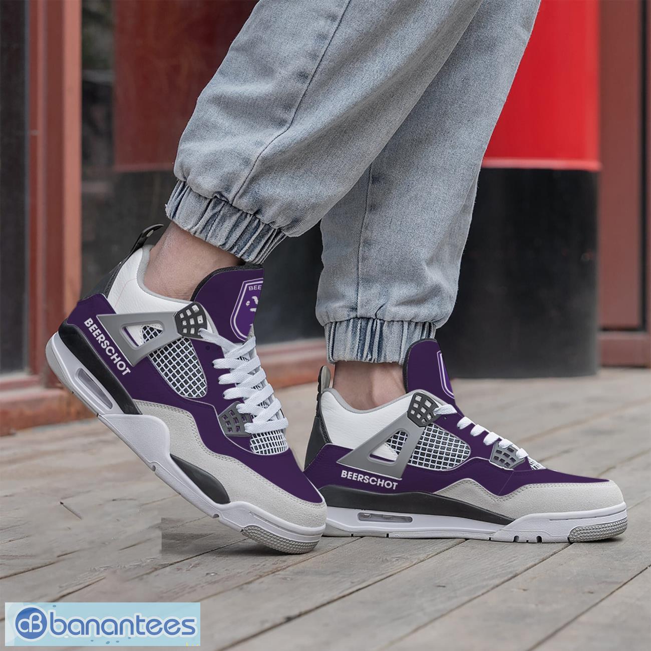 beerschot va air jordan 4 shoes men and women sneakers gift 1 image Beerschot VA Air Jordan 4 Shoes Men And Women Sneakers Gift Product Photo 2