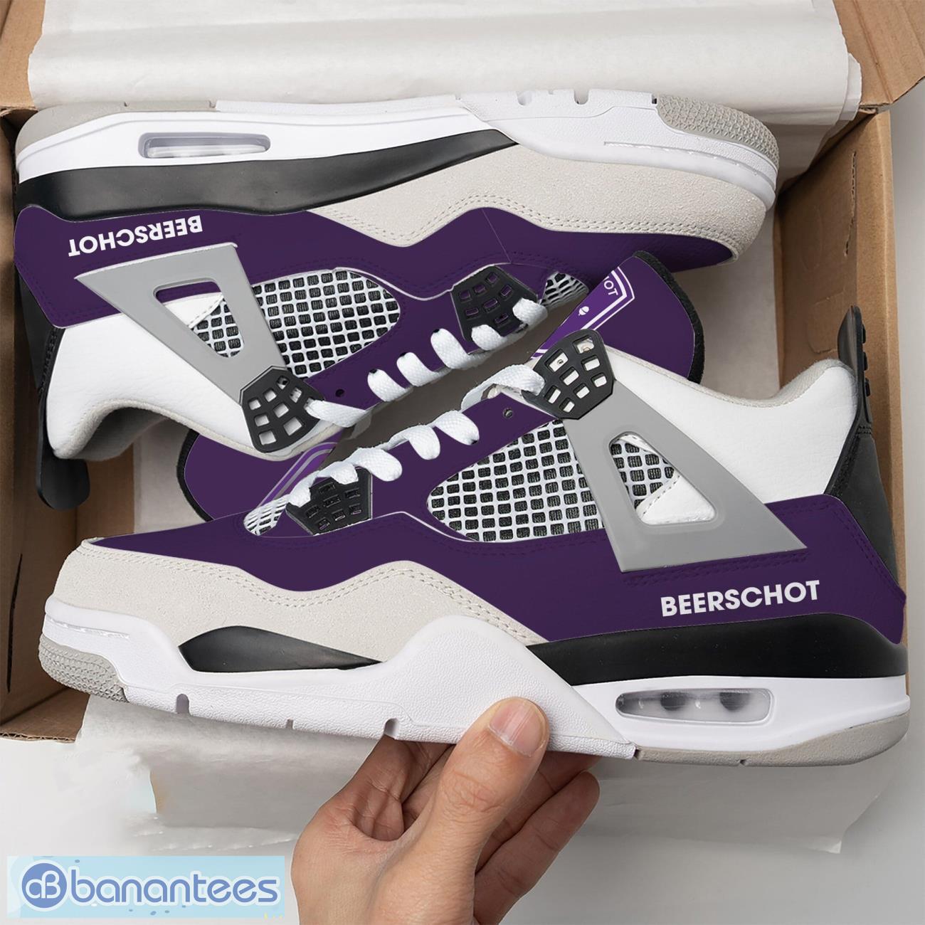 beerschot va air jordan 4 shoes men and women sneakers gift image Beerschot VA Air Jordan 4 Shoes Men And Women Sneakers Gift Product Photo 1
