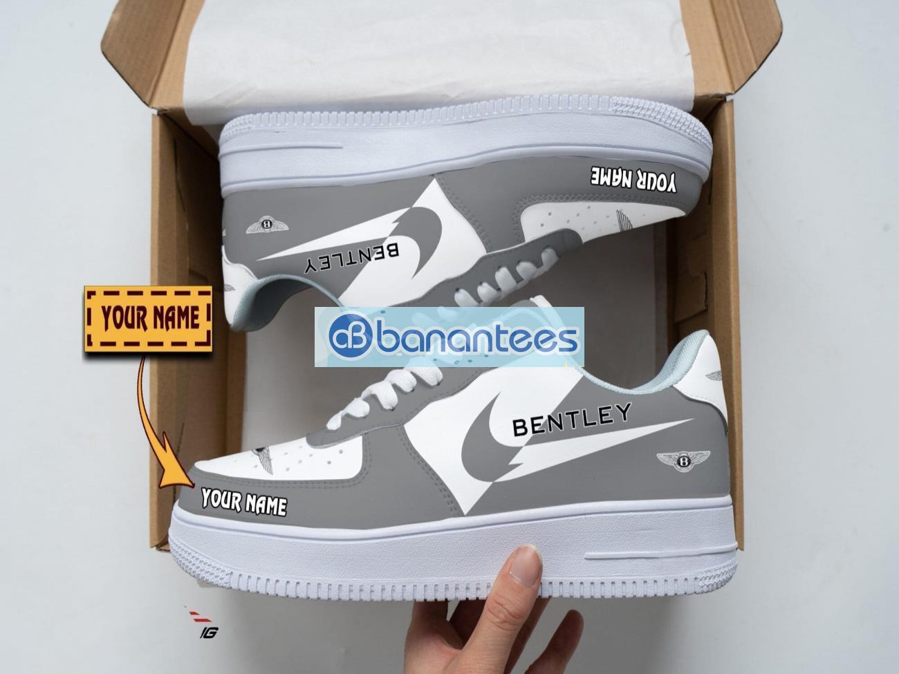 bentley air force shoes custom name gift for fans af1 sneakers image Bentley Air Force Shoes Custom Name Gift For Fans AF1 Sneakers Product Photo 1