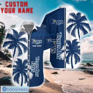 Tampa Bay Rays Coconut Pattern Hawaiian Shirt And Shorts Personalized Name Unique Gift For Summer Product Photo 1