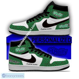 O'Reilly Auto Parts Air Jordan Hightop Shoes Personalized Crocodile Skin Pattern All Over Print - O'Reilly Auto Parts Air Jordan Hightop Shoes Personalized Design 1