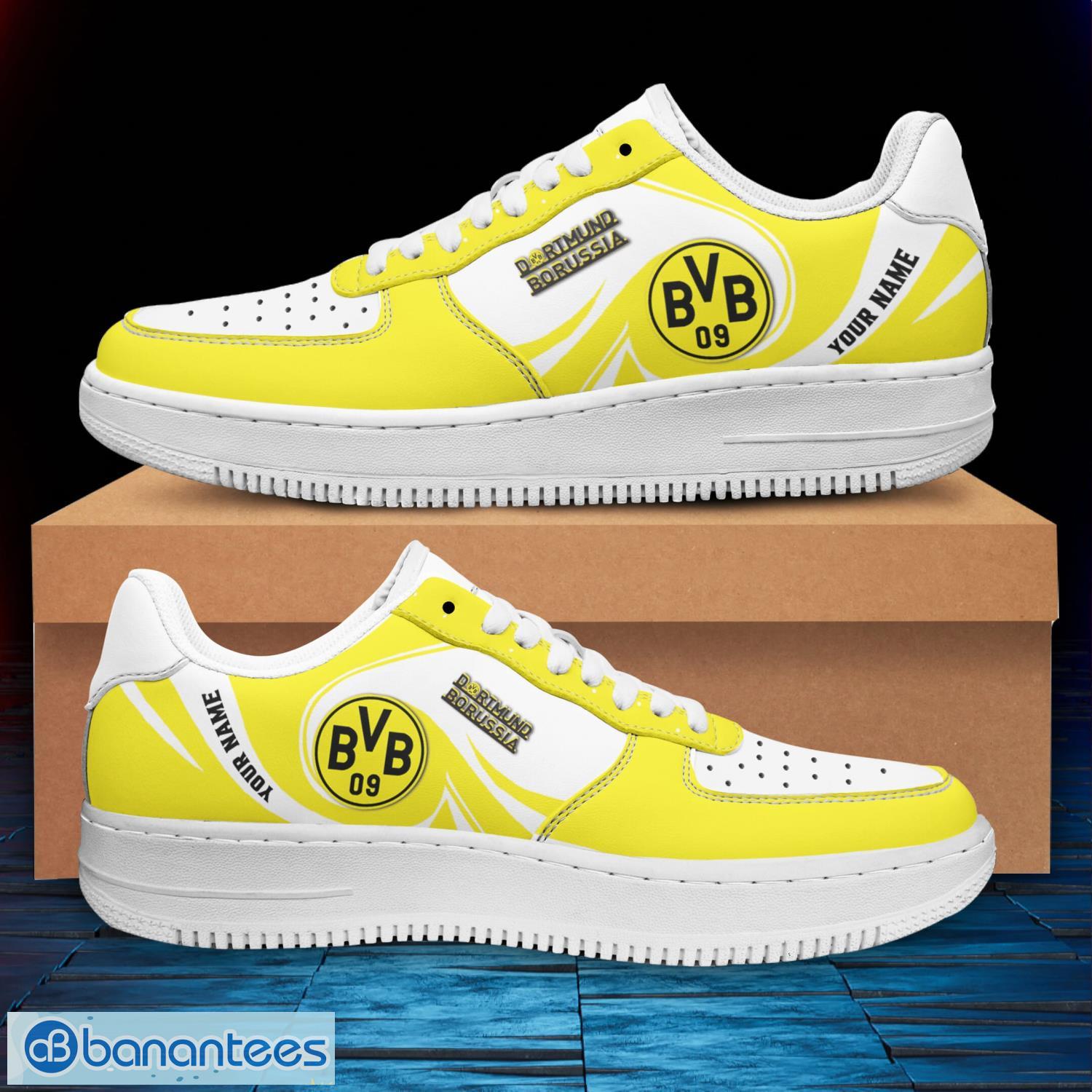 borussia dortmund personalized air force sneakers for fans men women shoes 1 image Borussia Dortmund Personalized Air Force Sneakers For Fans men Women Shoes Product Photo 2