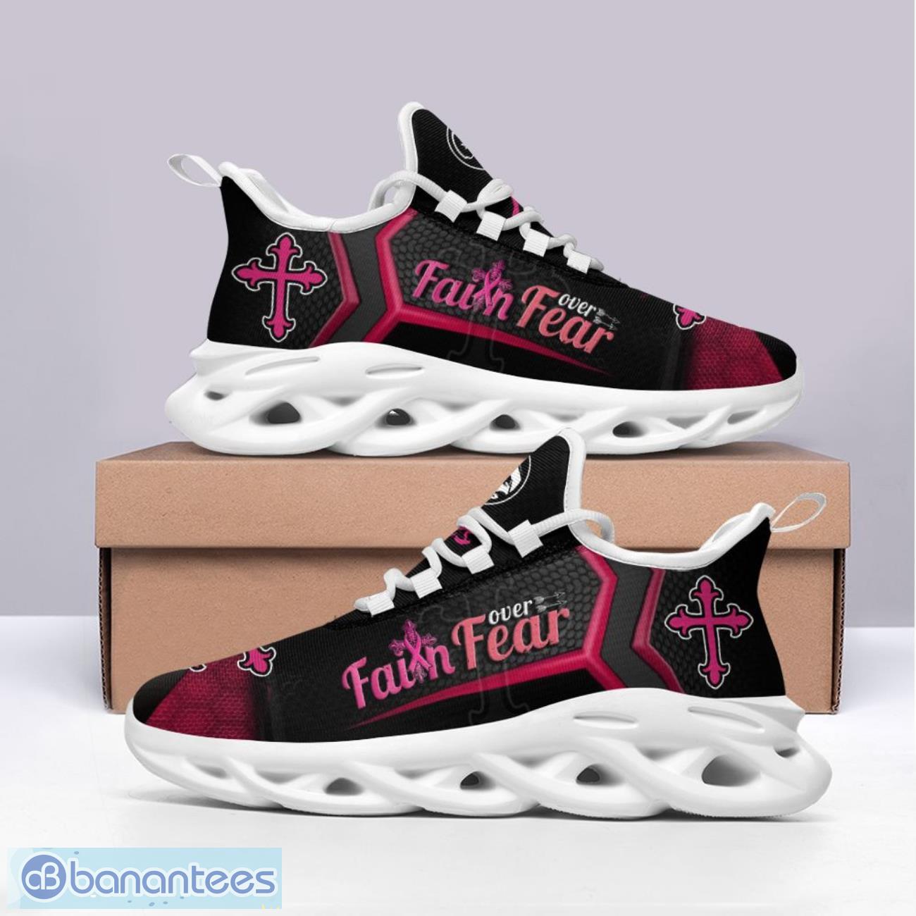 breast cancer max soul shoes running sneakers sport sneakers gift 1 image Breast Cancer Max Soul Shoes Running Sneakers Sport Sneakers Gift Product Photo 2